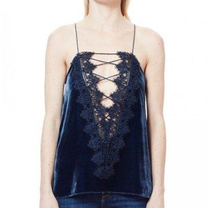 NWOT Cami NYC Charlie Velvet Reversible Top M